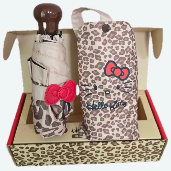 [BUNJANG] Hello Kitty Leopard Print Umbrella / 헬로키티 레오파드 우산 새상품
