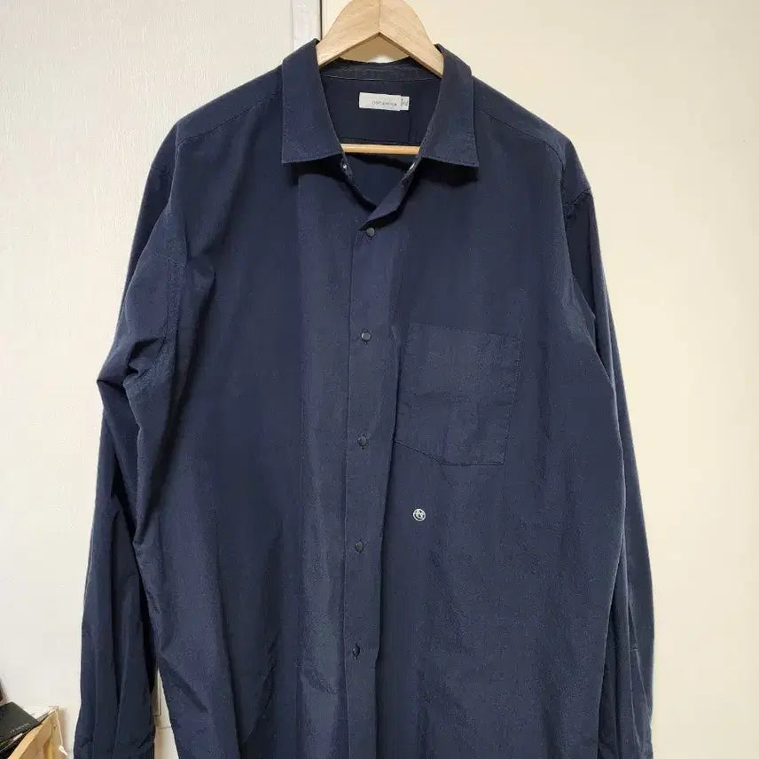 [BUNJANG] nanamica Regular Collar Wind Shirt Dark Navy XL / 나나미카 레귤러 칼라 윈드 셔츠 다크 네이비 XL