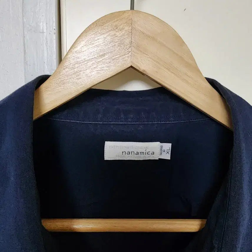 [BUNJANG] nanamica Regular Collar Wind Shirt Dark Navy XL / 나나미카 레귤러 칼라 윈드 셔츠 다크 네이비 XL