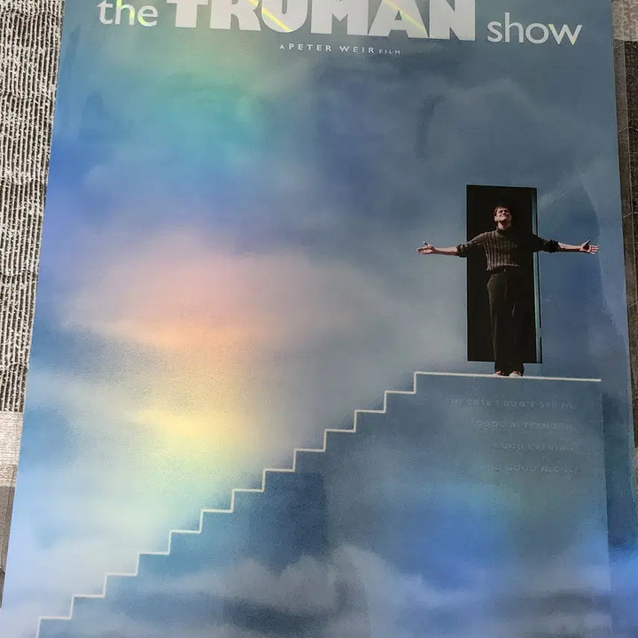 [BUNJANG] The Truman Show Cine Archive 2nd Edition A3 Poster with Spot Holographic Finish / 트루먼쇼 시네아카이브 2차 A3포스터 후가공 짐캐리 롯데시네마 특전 시카