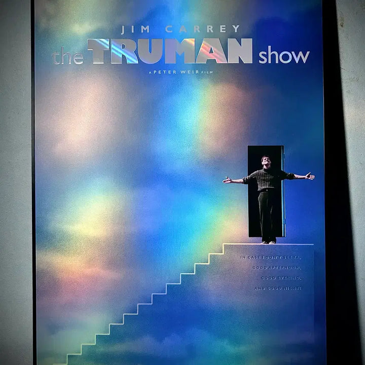 [BUNJANG] The Truman Show Cine Archive 2nd Edition A3 Poster with Spot Holographic Finish / 트루먼쇼 시네아카이브 2차 A3포스터 후가공 짐캐리 롯데시네마 특전 시카