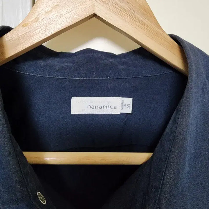 [BUNJANG] Nanamica Regular Collar Wind Shirt Dark Navy XL / 나나미카 레귤러 칼라 윈드 셔츠 다크네이비 XL