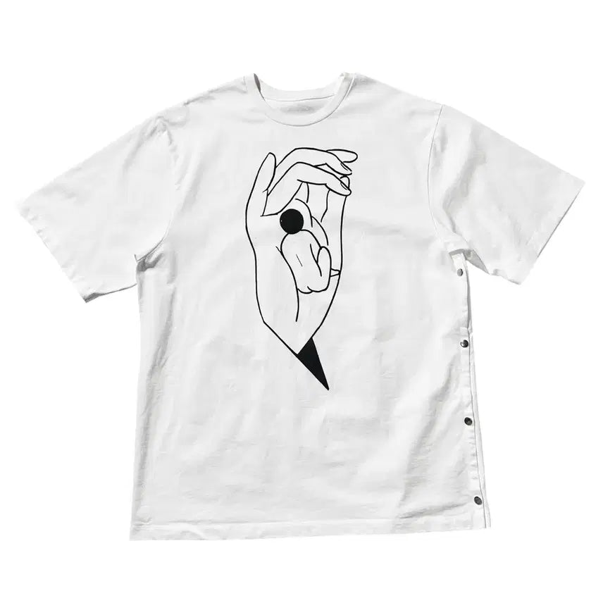 [BUNJANG] Lemaire x Tomaga Side Button Print T-Shirt / [XL] Lemaire 르메르 x 토마가 사이드버튼 프린트 반팔 티셔츠