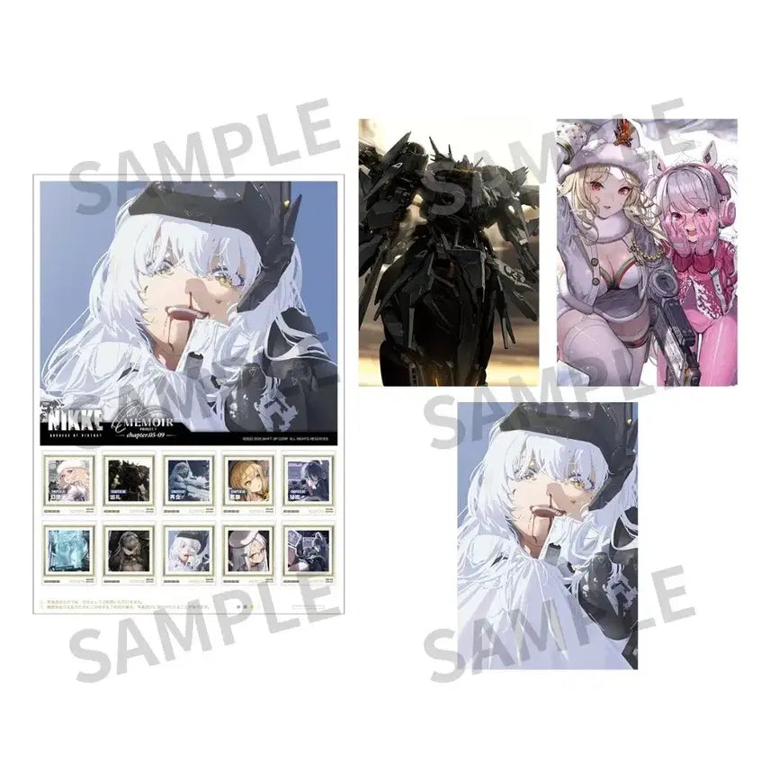 [BUNJANG] Goddess of Victory: NIKKE The Memoir Stamp &amp; Postcard Set Chapter 05-09 / 신상품)니케 The Memoir 우표 &amp; 엽서 세트 챕터 05-09