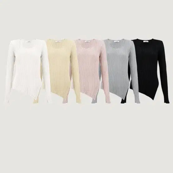 [BUNJANG] Bicyne Diagonal V-neck Knit / 바이씨니 사선브이니트