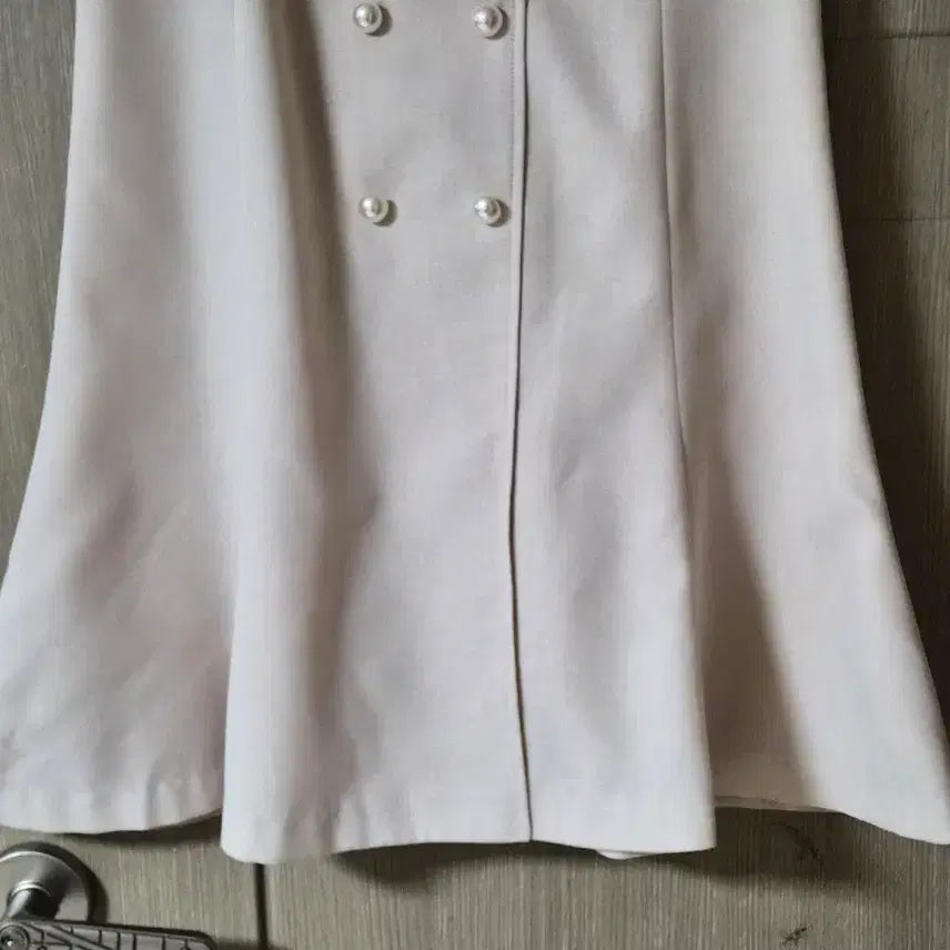 [BUNJANG] Kenneth Lady Pearl Button Short Sleeve Midi Dress / 케네스레이디 진주버튼 반팔 원피스 66