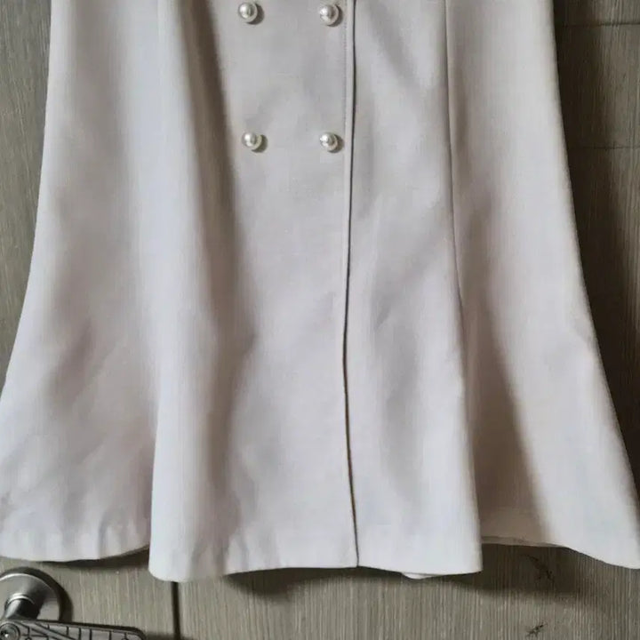 [BUNJANG] Kenneth Lady Pearl Button Short Sleeve Midi Dress / 케네스레이디 진주버튼 반팔 원피스 66