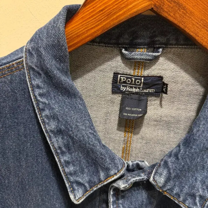 [BUNJANG] Polo Ralph Lauren Denim Dungaree Jacket XL / 폴로 랄프로렌 데님 덩가리 자켓 XL