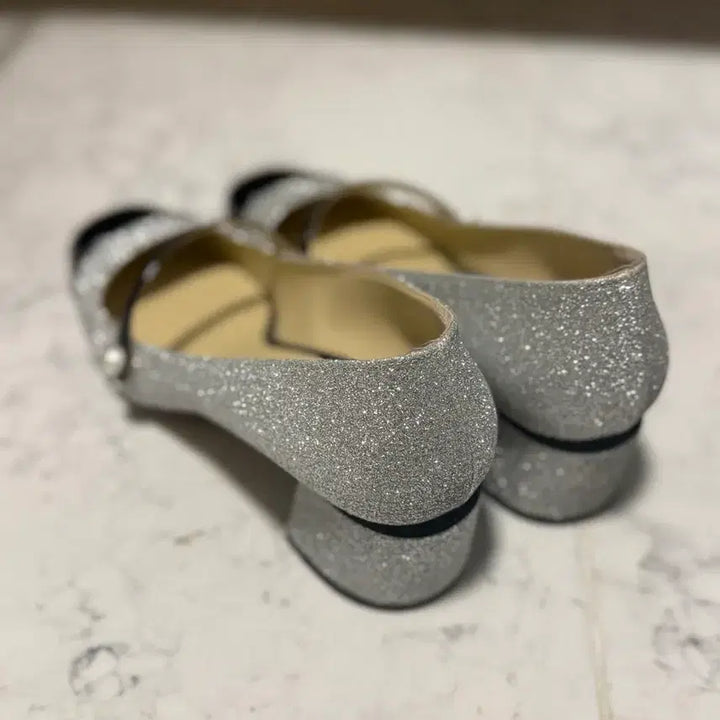 [BUNJANG] Jimmy Choo Elisa 45 Mary Jane Glitter Heels (Size 38) / 지미추 엘리사45 메리제인