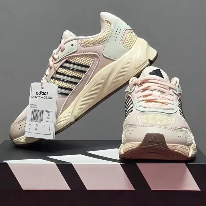 [BUNJANG] Adidas Crazy Chaos Sneakers (Pink &amp; Beige, 230mm) / 아디다스 운동화 230 [새상품]
