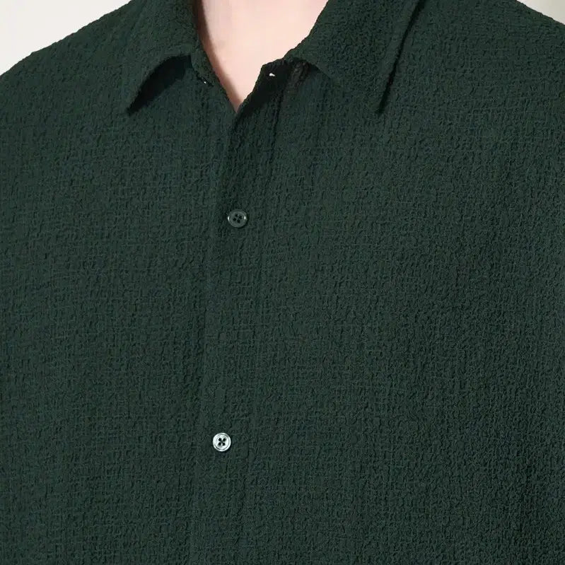 [BUNJANG] Time Homme Textured Seersucker Shirt / 타임옴므 텍스처드 시어서커 셔츠 / 100