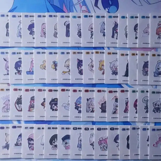 [BUNJANG] Blue Archive Sticker Set (Series 1 &amp; 2) with Collect Book / 블루아카이브 띠부씰 1,2탄 전종 + 콜렉트북 판매합니다