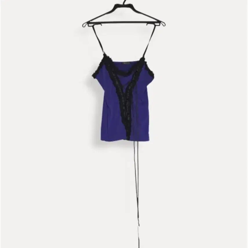 [BUNJANG] SKY BOMBER Lace Trimmed Sleeveless Cropped Tank Top / SKY BOMBER 레이스 트리밍 슬리브리스 크롭 나시