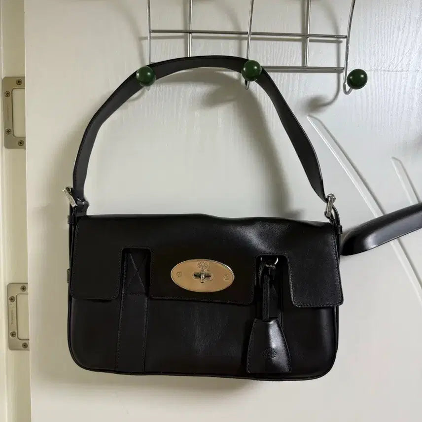 [BUNJANG] Mulberry East West Bayswater Shoulder Bag Black / 멀버리 이스트 웨스트 베이스워터 숄더백 블랙