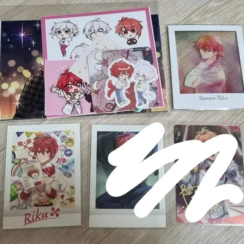 [BUNJANG] Idolish Seven Nanase Riku Birthday PASHACLE Clear Polaroid Card / 아이나나 나나세 리쿠 생일 파샤코레 소니 콜라보 클리어 폴라로이드 카드