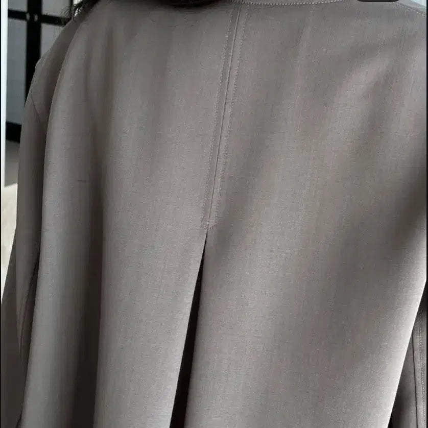 [BUNJANG] Rabambaru Grey Long Jacket Coat / 라밤바룸  회색 롱 자켓 코트