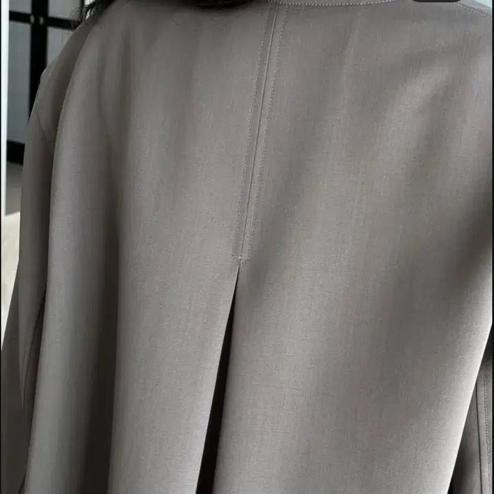 [BUNJANG] Rabambaru Grey Long Jacket Coat / 라밤바룸  회색 롱 자켓 코트