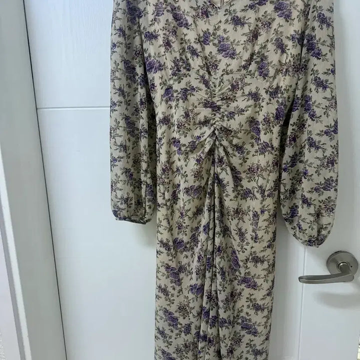 [BUNJANG] Watercolor Floral Print Long Dress / 수채화 원피스 ,플로럴 원피스