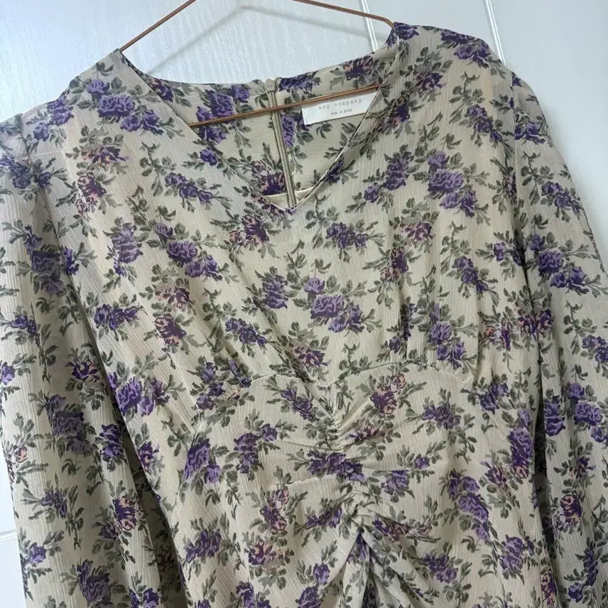 [BUNJANG] Watercolor Floral Print Long Dress / 수채화 원피스 ,플로럴 원피스