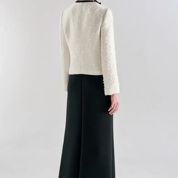 [BUNJANG] LANVIN COLLECTION Ribbon Trimmed Bouclé Tweed Jacket / 새상품)랑방 LANVIN COLLECTION 리본 트리밍 부클 트위드