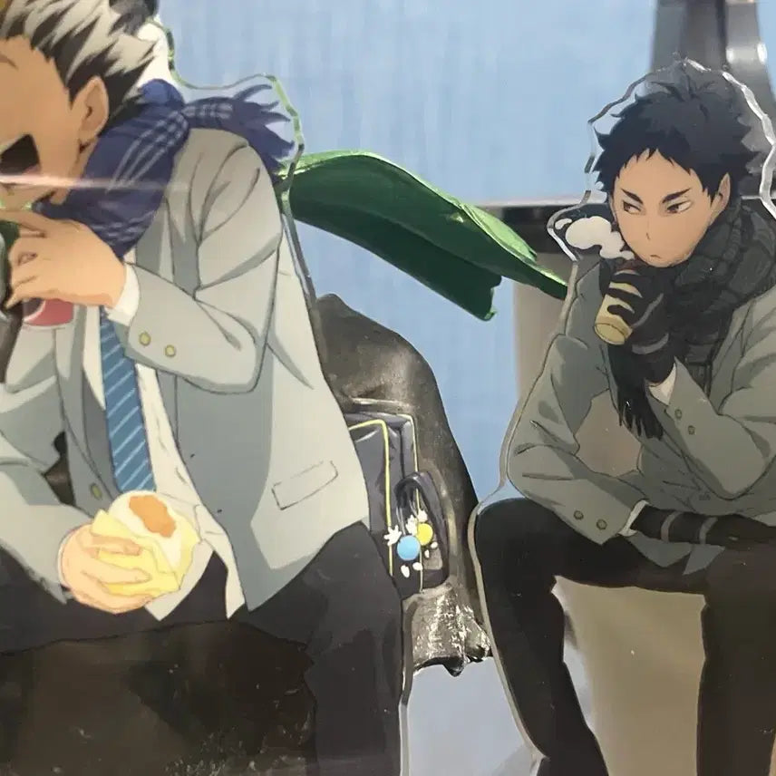 [BUNJANG] Haikyuu Bokuto Akaashi Winter Acrylic Stand Bundle Set / 하이큐 보쿠토 아카아시 겨울 아크릴 스탠드 일괄
