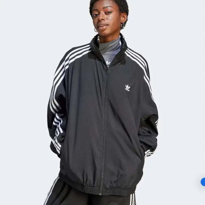 [BUNJANG] Adidas Adilenium Season 1 Oversized Track Jacket Black / [xs] 아디다스 아딜레늄 시즌1 오버사이즈 트랙자켓 블랙