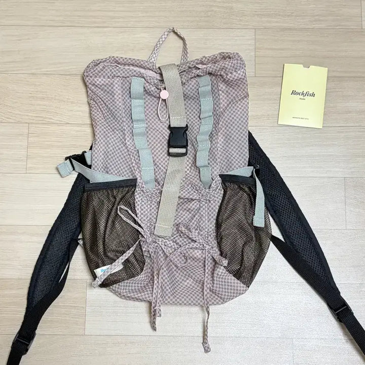 [BUNJANG] Rockfish Weatherway Lightweight Backpack Pink Check / (새상품)락피쉬웨더웨이 LIGHT WEIGHT BACKPACK 백팩