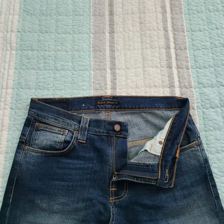 [BUNJANG] Nudie Jeans Tape Ted Raddled Redcast Slim Skinny Jeans - Size 32 / 누디진. 테잎테드 라들레드 레드캐스트 중청 슬림스키니 32사이즈
