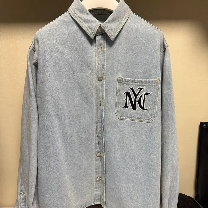 [BUNJANG] NOHANT NYC Denim Shirt L / NYC 데님 셔츠 남방 노앙 L사이즈 판매