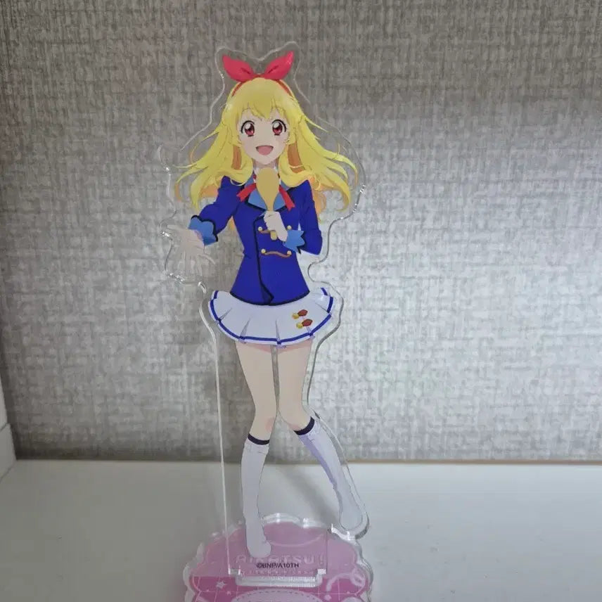 [BUNJANG] Aikatsu! Ichigo Aoi Aoi School Uniform Acrylic Stand / 아이카츠 아이엠스타 이치고 라임 밥주걱 교복 아크릴 스탠드