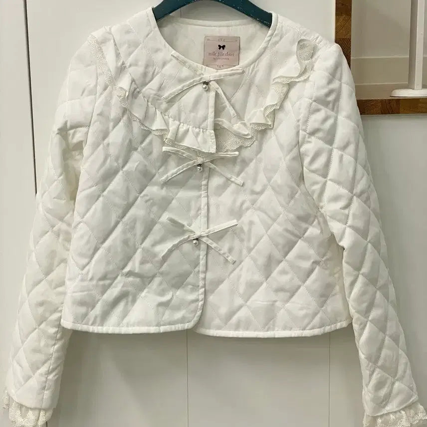 [BUNJANG] Japanese Quilting Jacket White / 일본 여성자켓 봄잠바 퀼팅 자켓 화이트 새상품급
