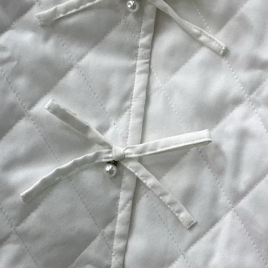 [BUNJANG] Japanese Quilting Jacket White / 일본 여성자켓 봄잠바 퀼팅 자켓 화이트 새상품급
