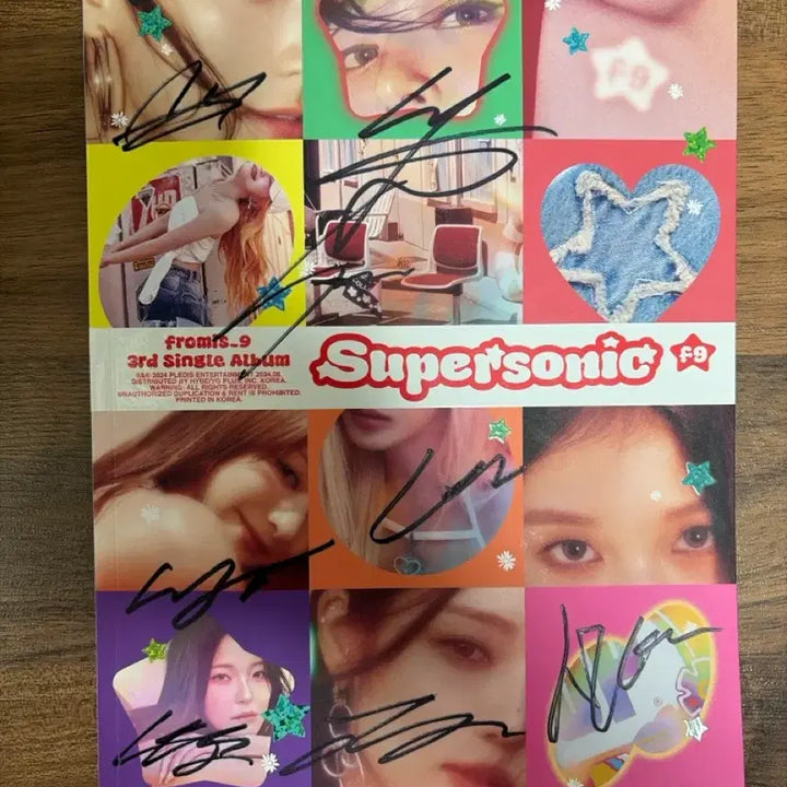 [BUNJANG] fromis_9 Supersonic Album Autographed Bundle Set / (급전)프로미스나인 Supersonic 앨범 전체 친필싸인