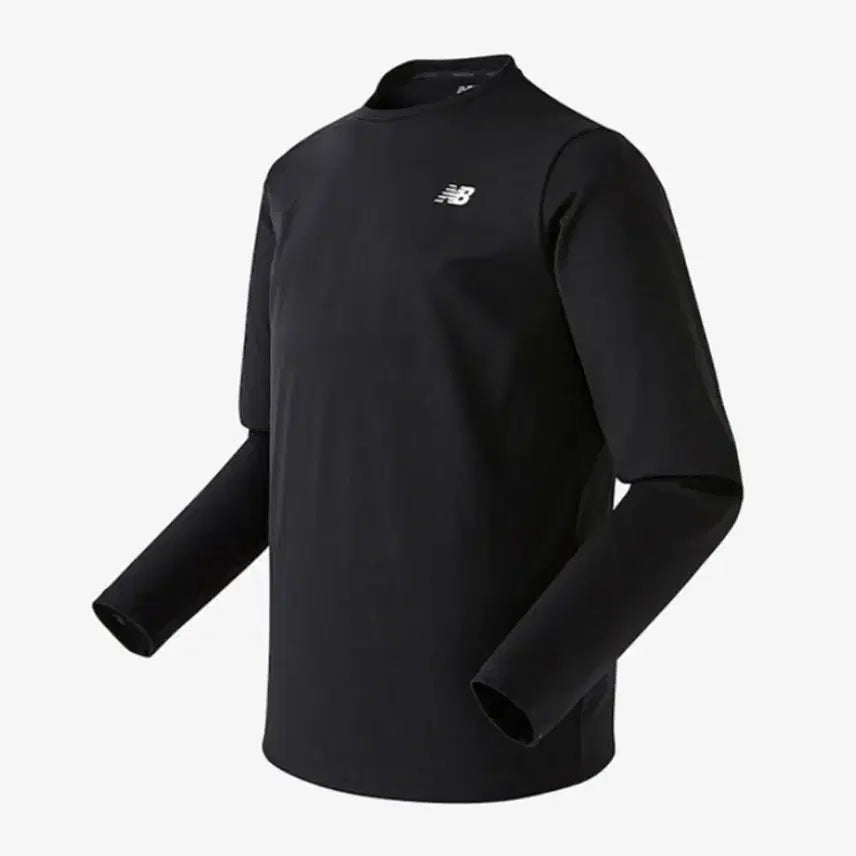 [BUNJANG] New Balance Functional Black Long Sleeve T-Shirt / 뉴발란스 기능성 블랙 긴팔 티셔츠