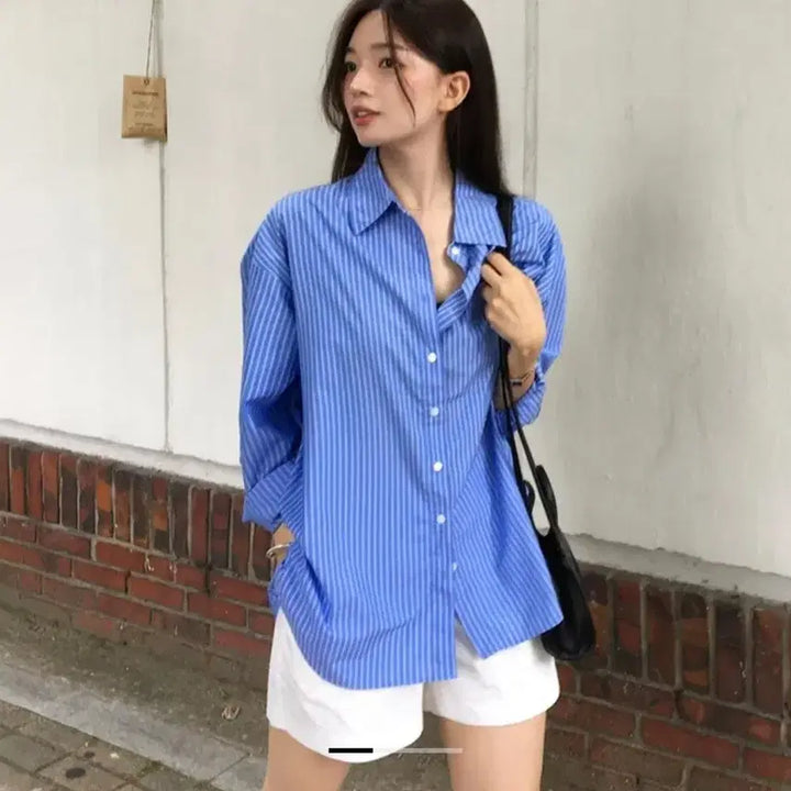 [BUNJANG] Siyaju Oversized Lounge Shirt / (새상품)시야쥬 오버핏 라운지st 셔츠