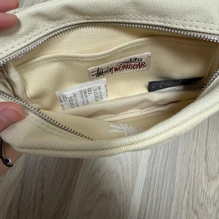 [BUNJANG] Stussy Canvas Side Pouch Natural / 스투시 캔버스 사이드 파우치 내추럴