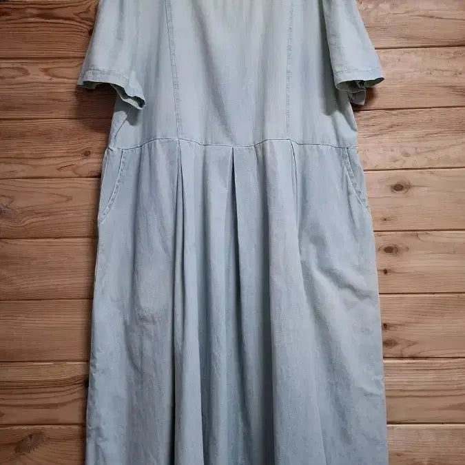 [BUNJANG] Hotping Denim Long Dress (Light Blue) / 핫핑 데님(연청) 롱원피스