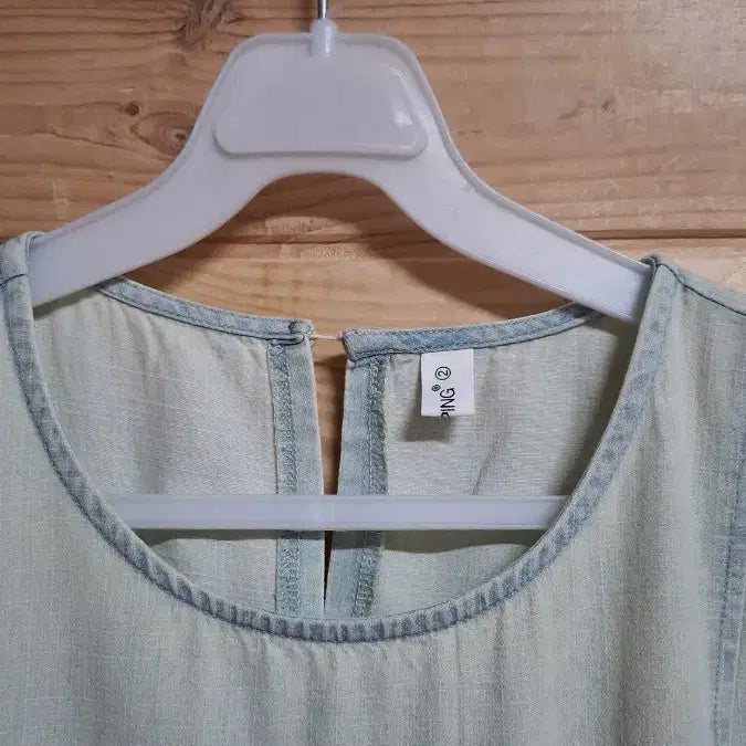 [BUNJANG] Hotping Denim Long Dress (Light Blue) / 핫핑 데님(연청) 롱원피스