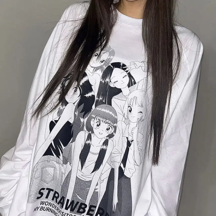 [BUNJANG] Wonder Visitor Strawberry Long Sleeve T-Shirt (New) / (새상품) 원더비지터 스트로베리 긴팔 티셔츠 - 무신사 품절 상품