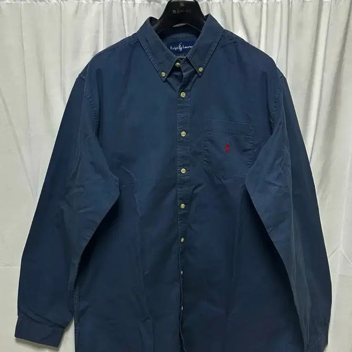 [BUNJANG] Polo Ralph Lauren Navy Pocket Shirt XXL / no.182 폴로 랄프로렌 네이비 포켓셔츠 xxl 상태굿