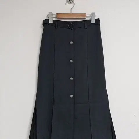 [BUNJANG] Dewl Charcoal Gray Pleated Skirt / 드웰 Dewl스커트