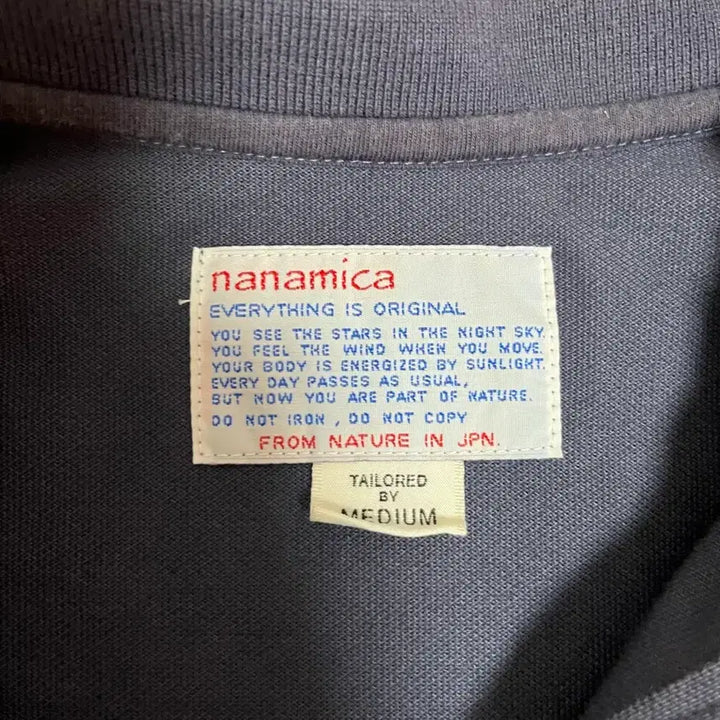 [BUNJANG] nanamica Long Sleeve Polo Shirt M / 나나미카 폴로티셔츠 M