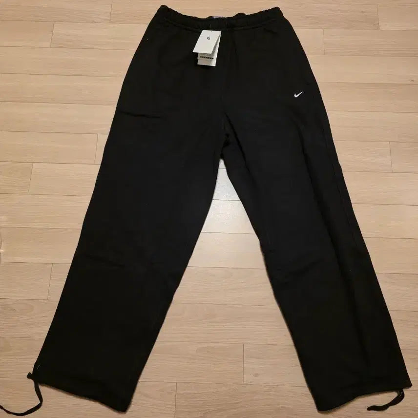 [BUNJANG] Nike Brushed Wide Pants / 나이키 기모 와이드팬츠블랙  그레이 80(M) 새상품