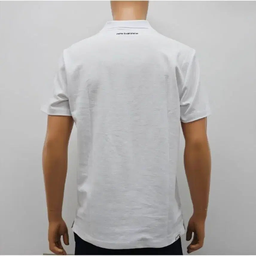 [BUNJANG] New Balance Short Sleeve Polo Shirt White Black / 뉴발란스  반팔 화이트, 블랙 폴로티