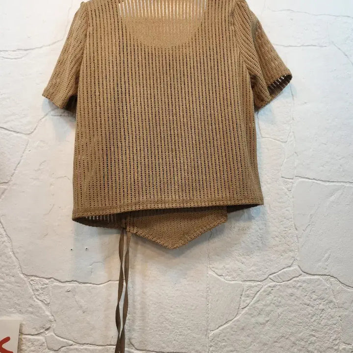 [BUNJANG] Sheer Mesh Sleeveless Knit Set / 파리망사나시니트세트 (새상품)
