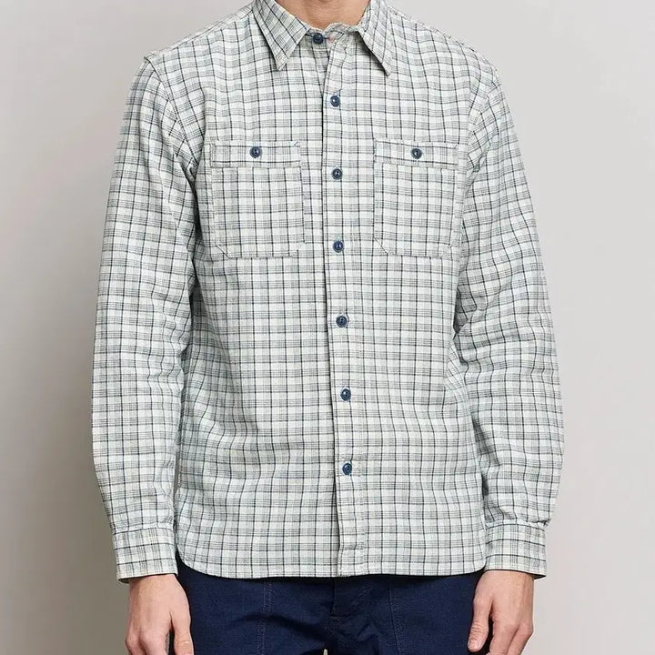 [BUNJANG] RRL Alaska Work Shirt Blue Check / rrl 더블알엘 블루 체크 알래스카 워크 셔츠