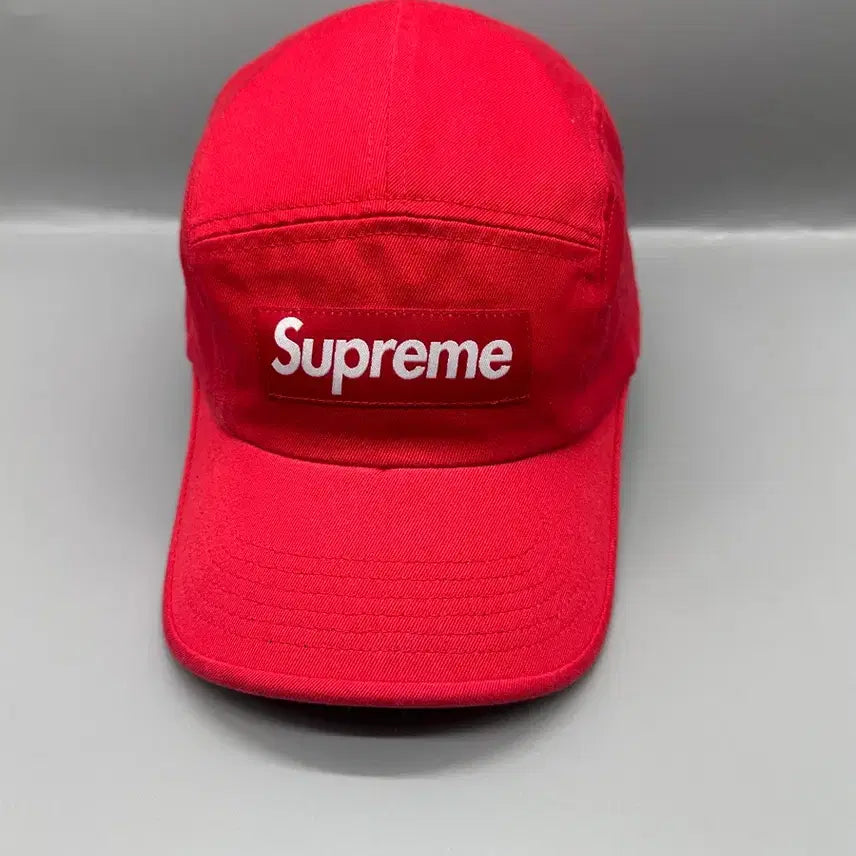 [BUNJANG] Supreme 23FW Washed Chino Twill Camp Cap Red / 23FW 슈프림 워시드 치노 트윌 캠프캡 레드