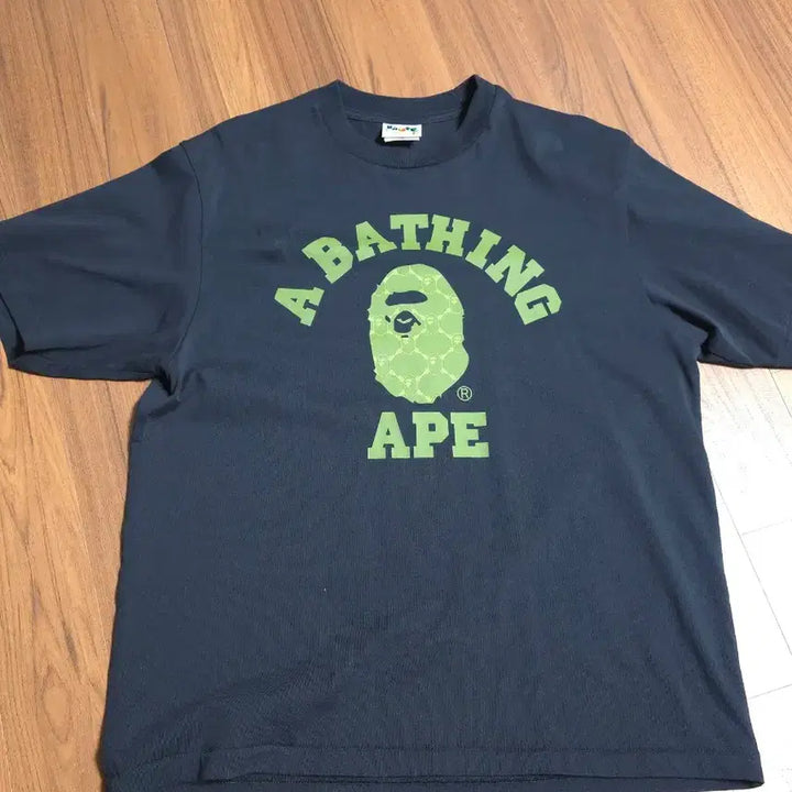 [BUNJANG] BAPE Monogram Short Sleeve T-Shirt Black / BAPE 베이프 모노그램 반팔 티셔츠 블랙