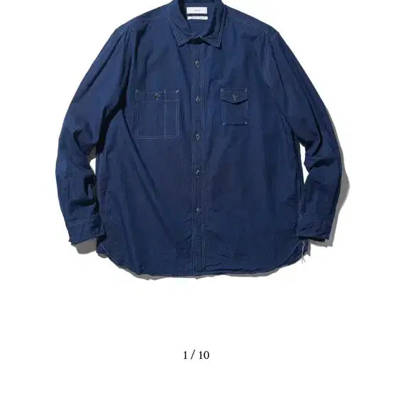 [BUNJANG] Our selves Chambray Shirt Size 1 / 아워셀브스 샴브레이셔츠 (1)
