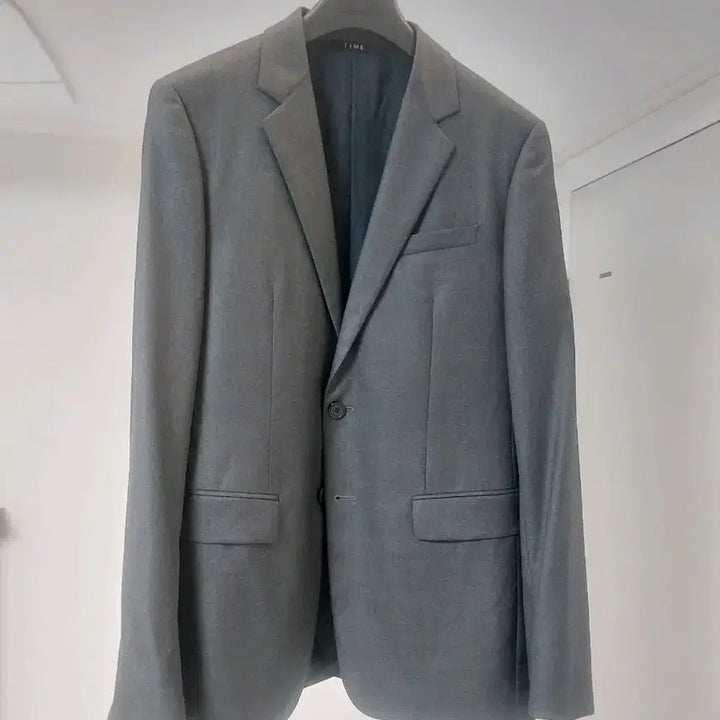 [BUNJANG] TIME HOMME Two-Button Setup Jacket Charcoal / 타임옴므 투버튼 셋업자켓  21/22